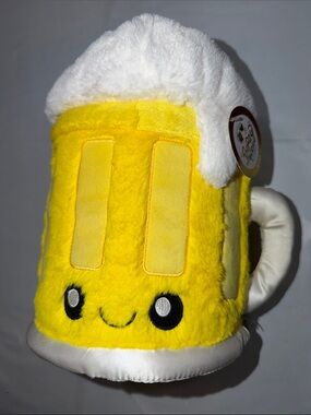 Squishable Boozy Buds NEW mini BEER PINT stein plush YELLOW WHITE,  stuffed Toy